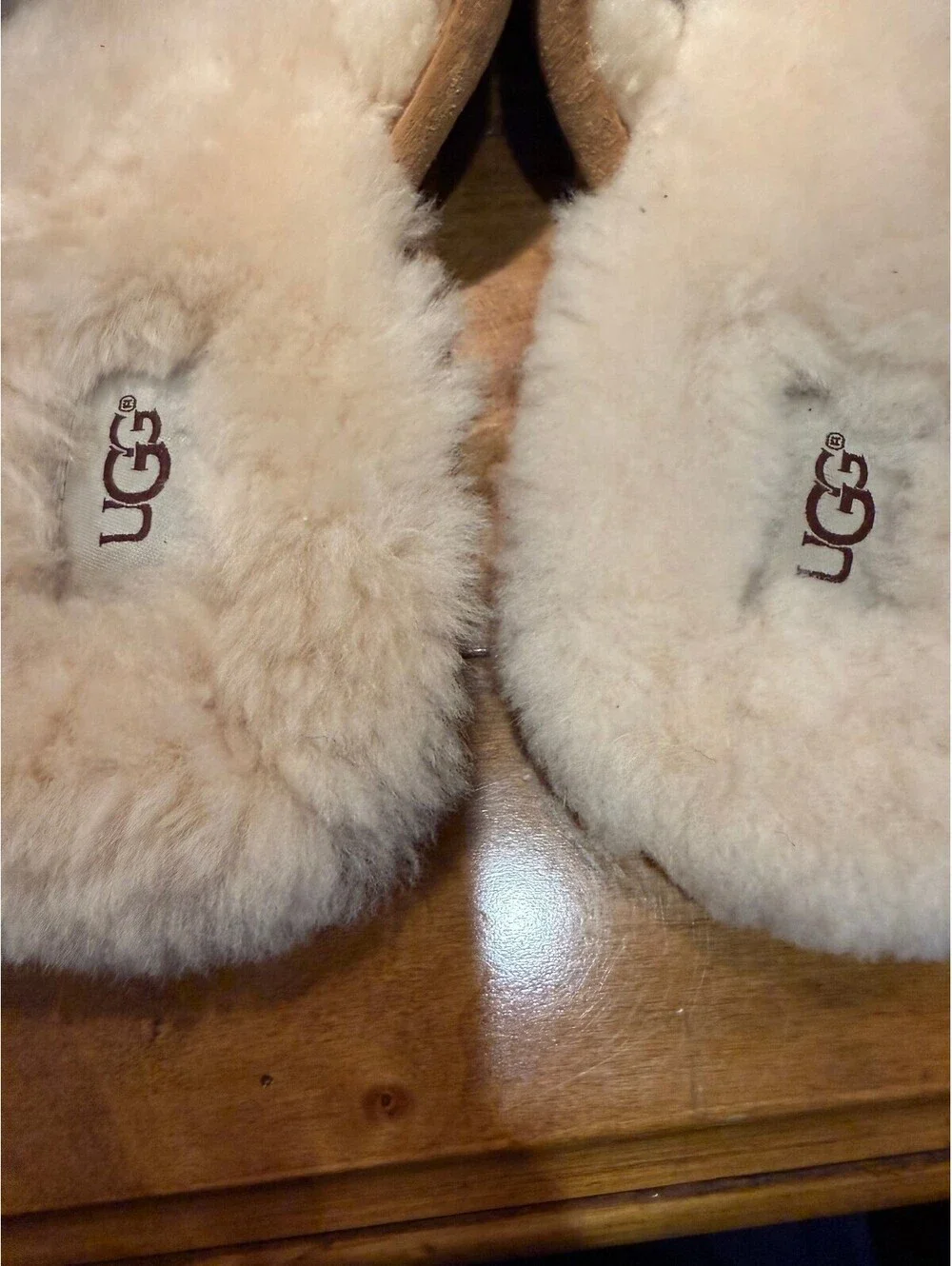 New UGG Men's Classic Suede Shearling Slippers Chestnut Men's Size 14